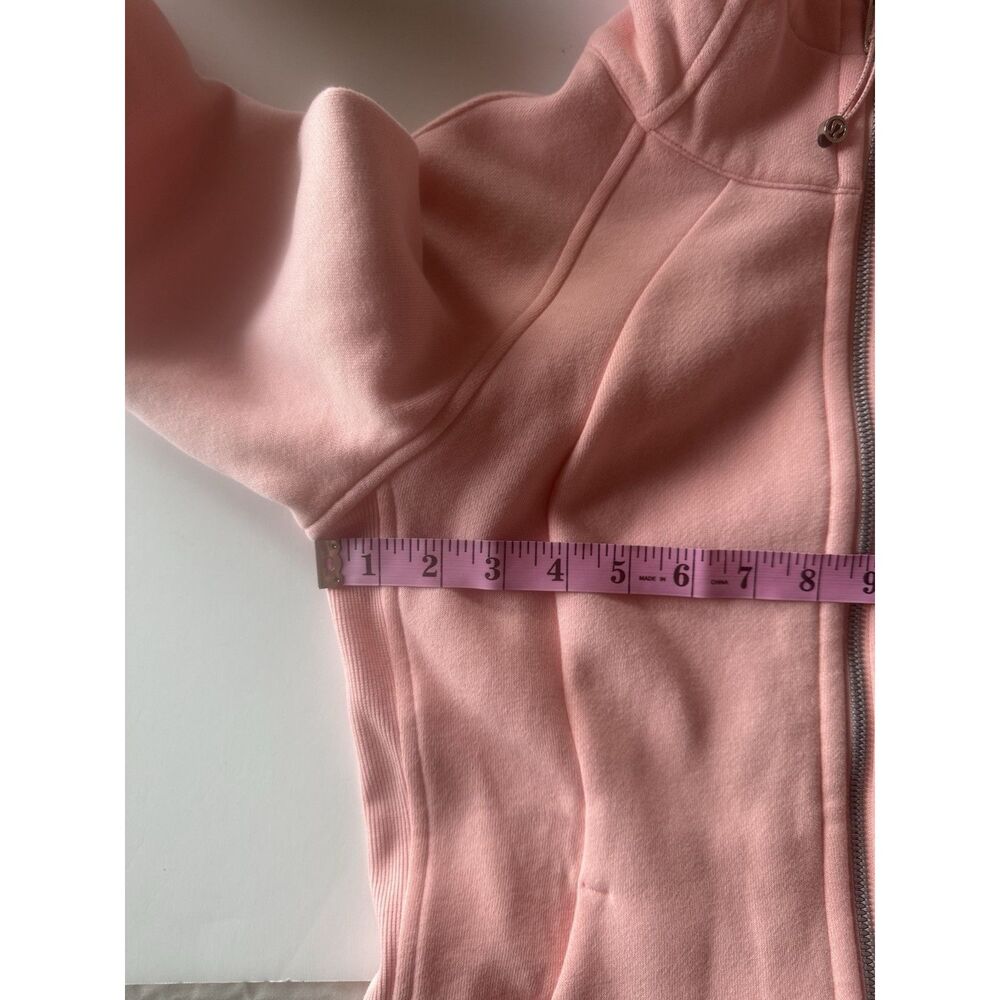 Lululemon Scuba Full Zip Hoodie Jacket Strawberry Milkshake Athletic Thumbhole 6 - Picture 11 of 16